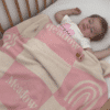 Custom Baby Blanket Pink