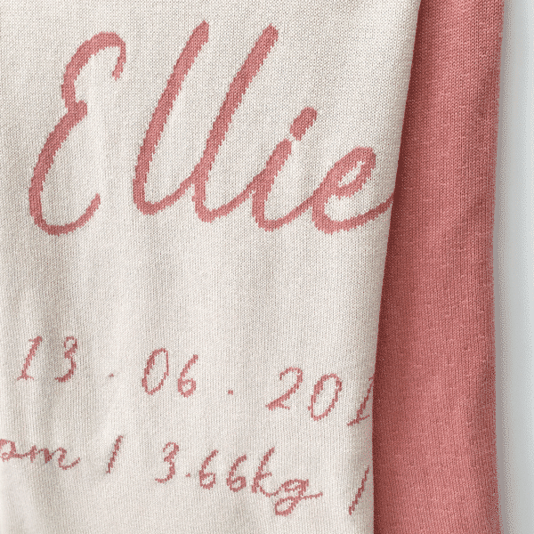 Birth Details Blanket