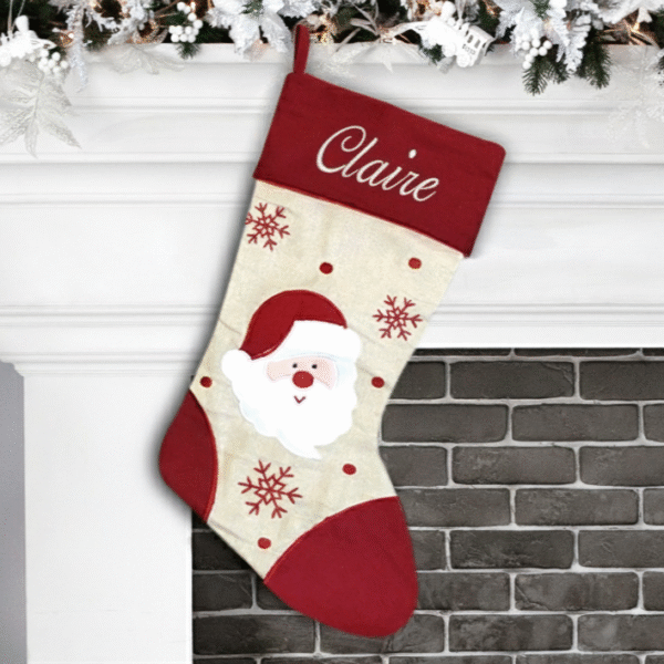 Red Santa Christmas Stocking