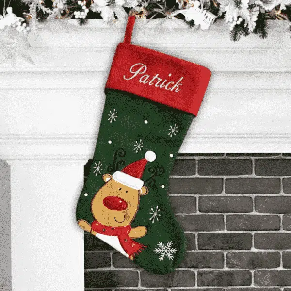 Traditional Reindeer Christmas Stocking Traditional Reindeer Christmas Stocking