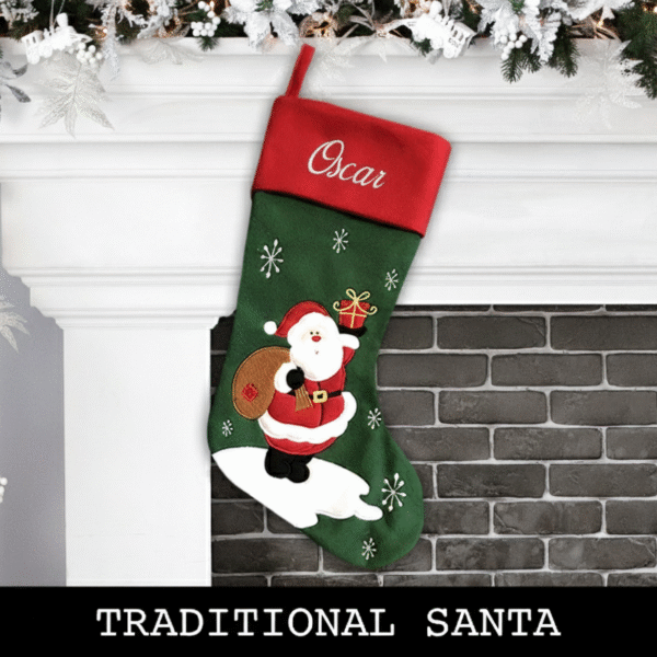 Traditional Santa Christmas Stocking
