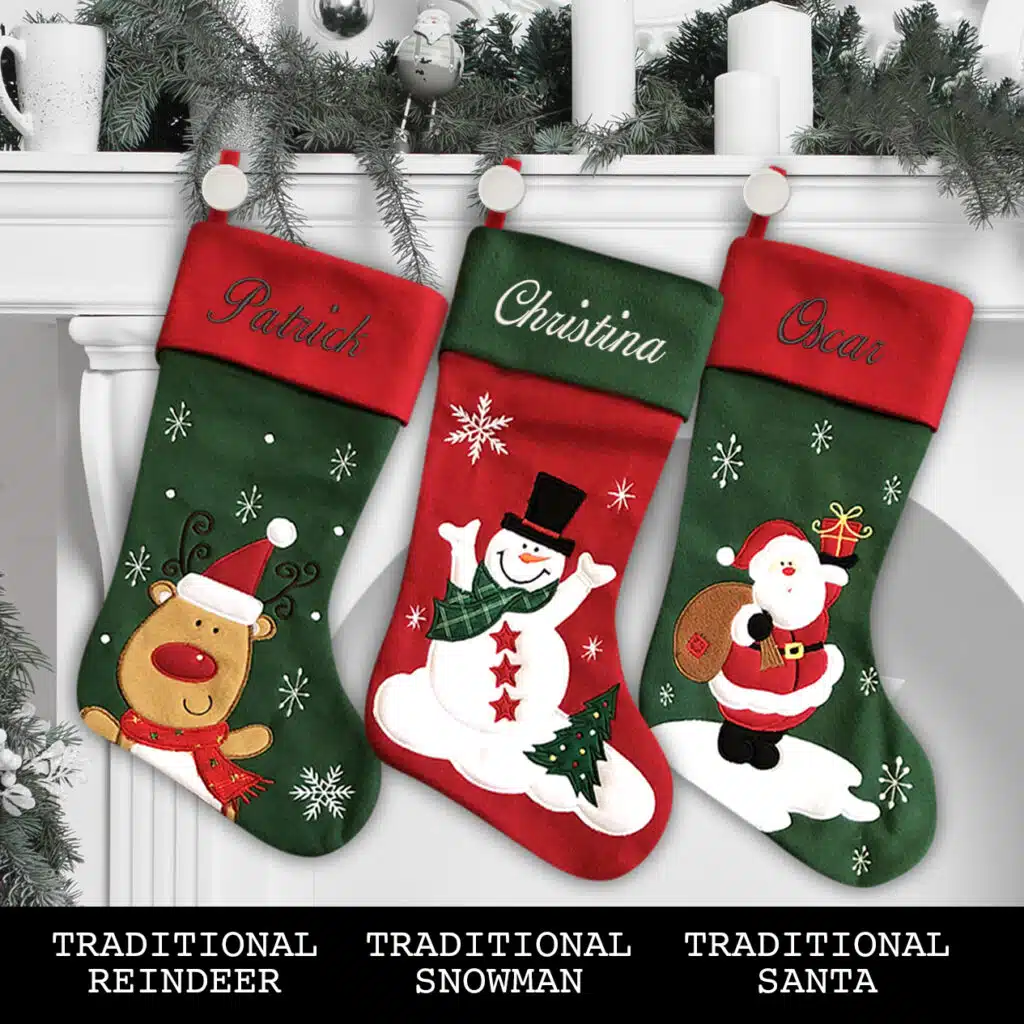 Traditional Cat Christmas Stocking