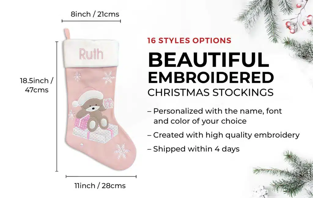 Baby Girl Christmas Stocking