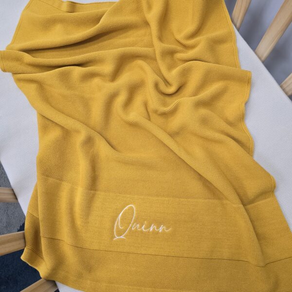 Mustard Baby Blanket