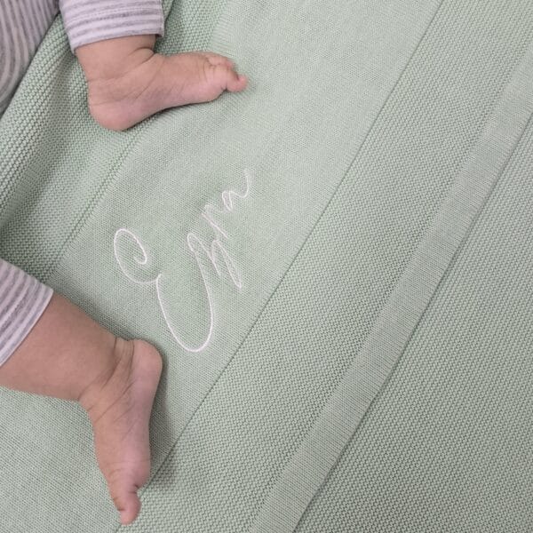 Mint Baby Blanket