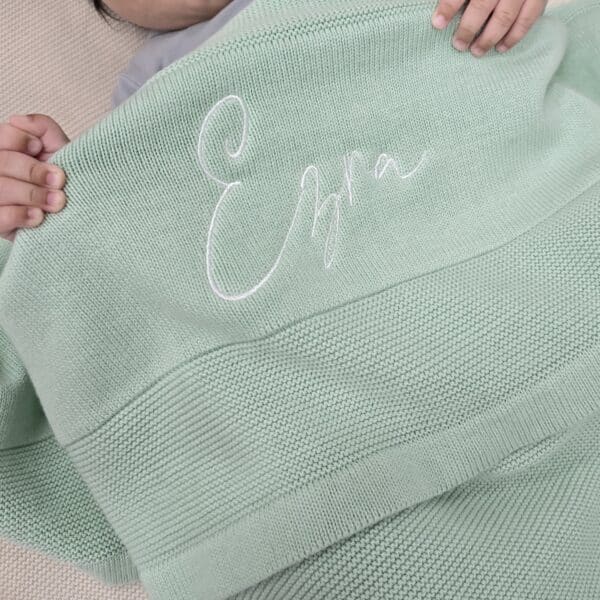 Mint Baby Blanket