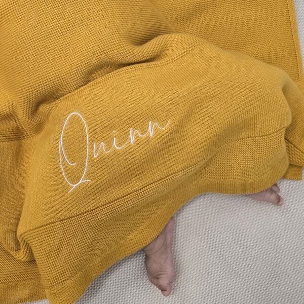 Mustard Baby Blanket