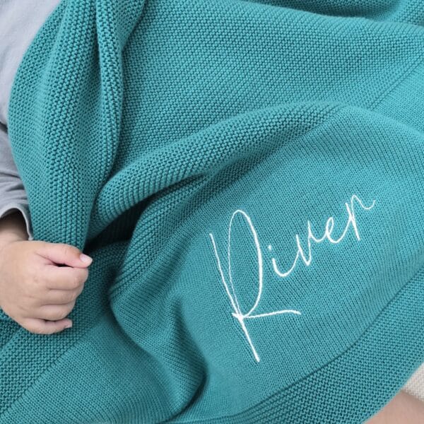 Teal Baby Blanket
