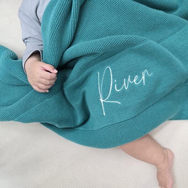 Teal Baby Blanket