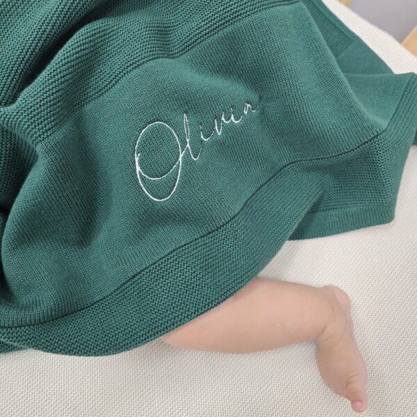 Green Baby Blanket