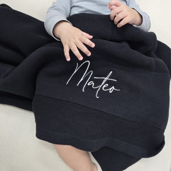 Black Baby Blanket