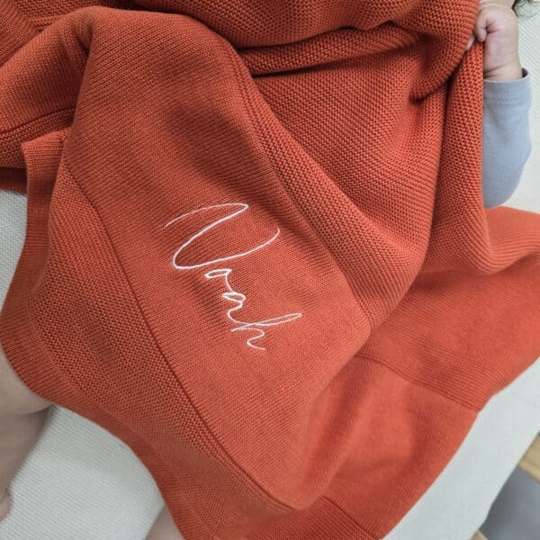 Orange Baby Blanket