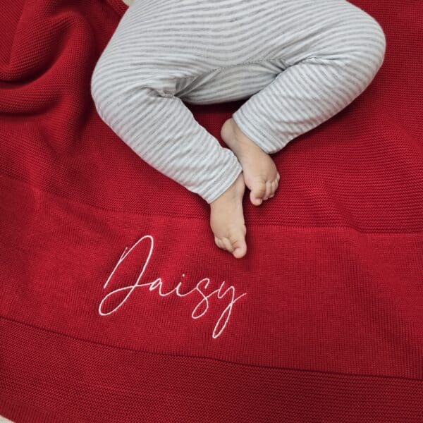 Red Baby Blanket