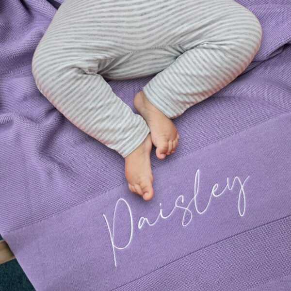 Lavender Baby Blanket