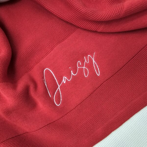 Red Baby Blanket