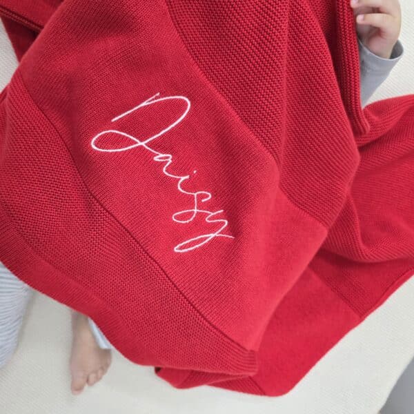 Red Baby Blanket