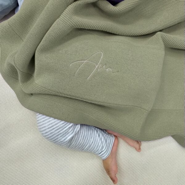 Sage Baby Blanket