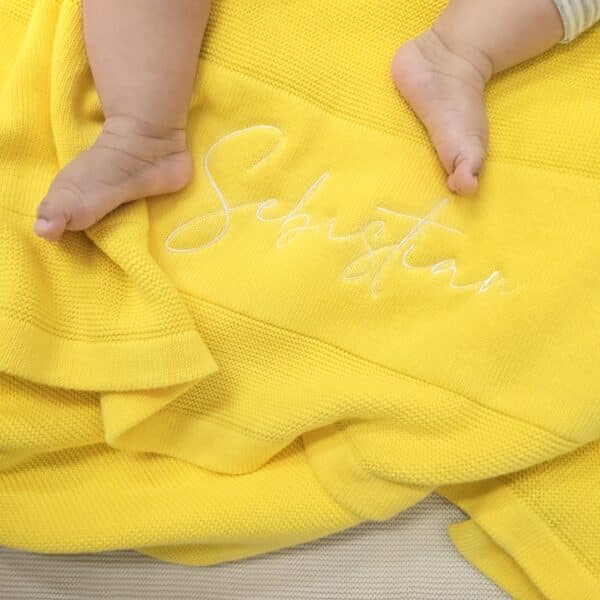 Yellow Baby Blanket