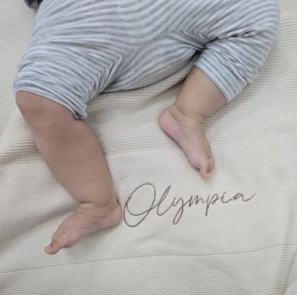 Cream Baby Blanket