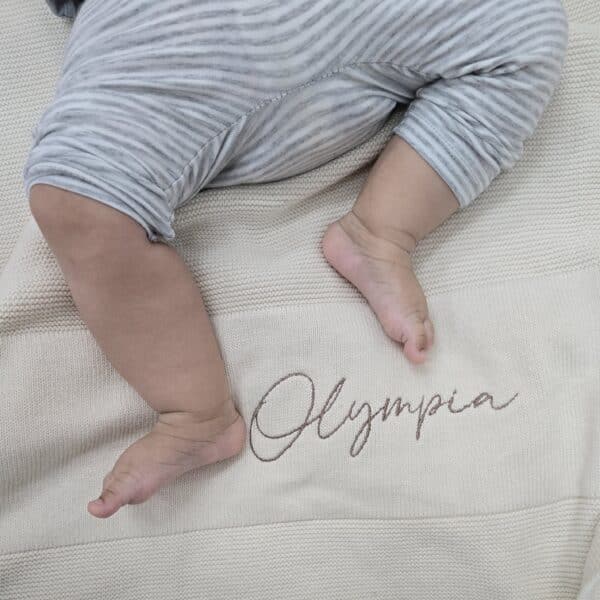 Cream Baby Blanket