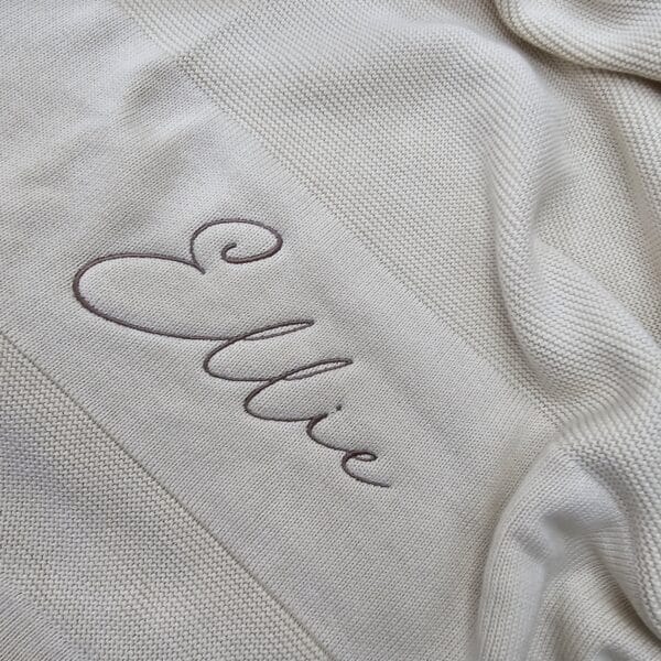 Cream Baby Blanket