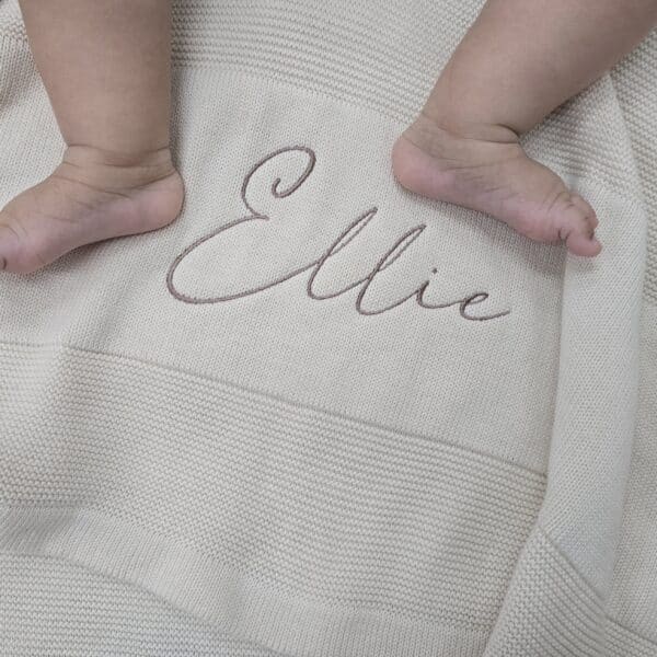 Cream Baby Blanket