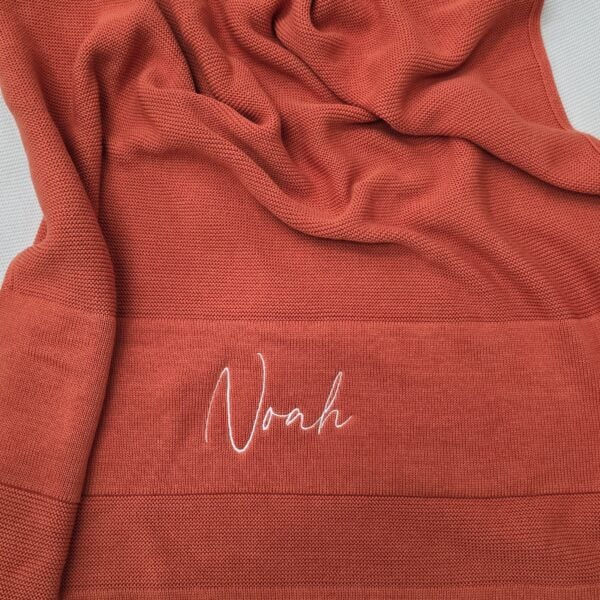 Orange Baby Blanket