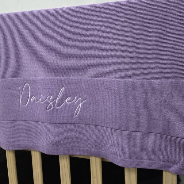 Lavender Baby Blanket