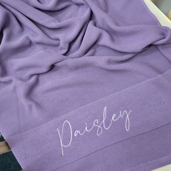 Lavender Baby Blanket