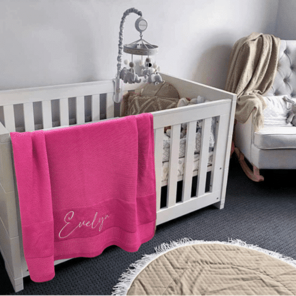Hot Pink Baby Blanket
