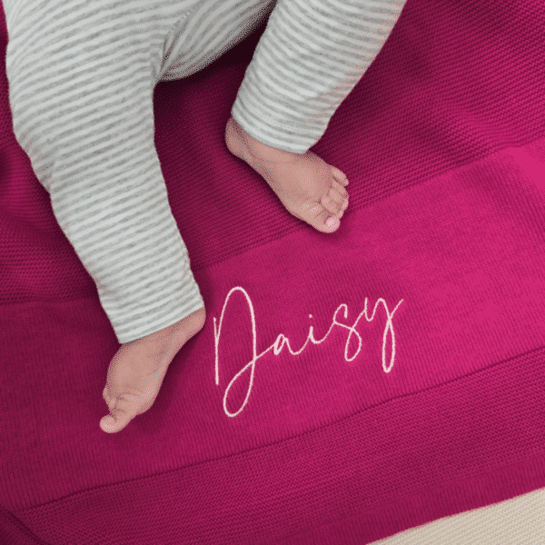 Hot Pink Baby Blanket