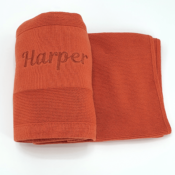 Orange Baby Blanket