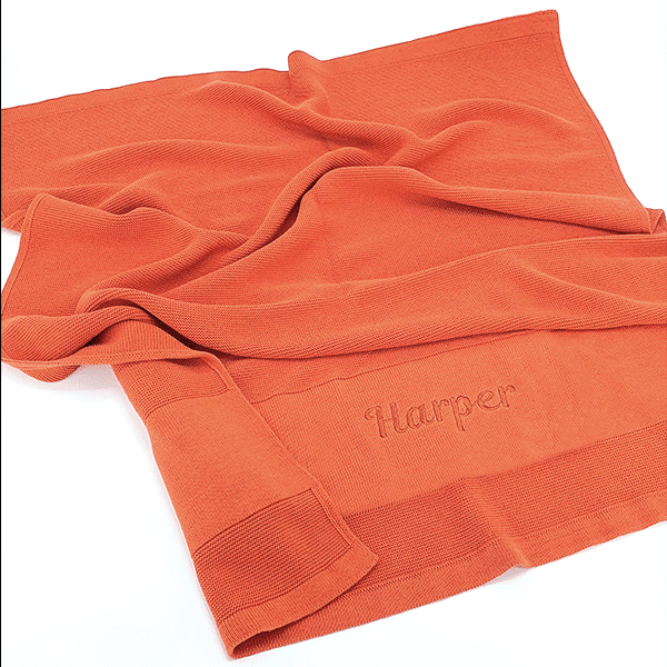 Orange Baby Blanket