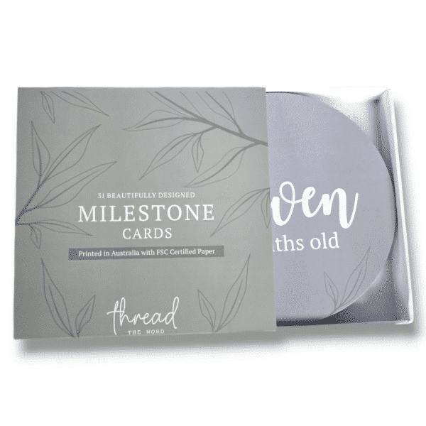 Grey Milestone Cards