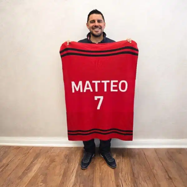 Custom Sports Jersey Blanket