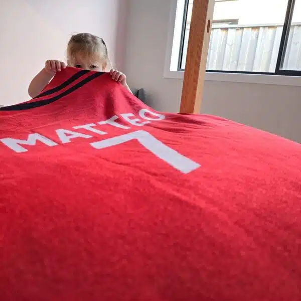 Custom Sports Jersey Blanket