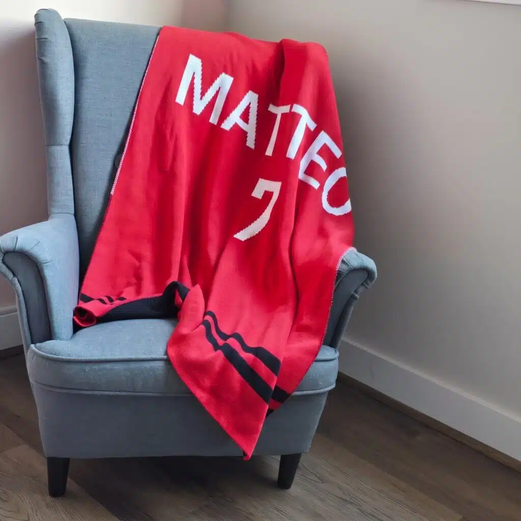 Custom Sports Jersey Blanket