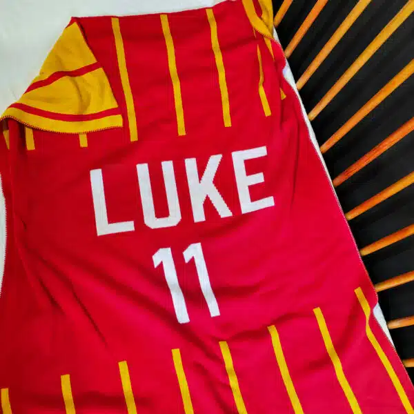 Custom Pinstripe Jersey Blanket