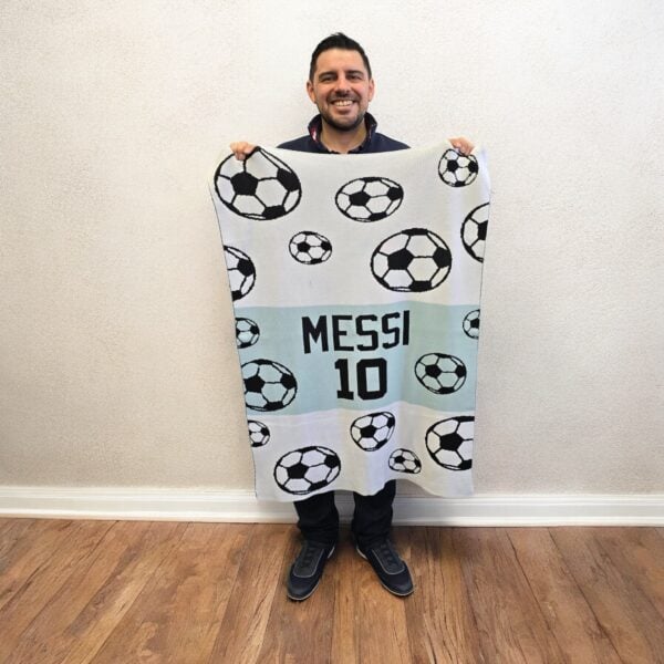 Custom Sports Soccer Ball Blanket Custom Sports Soccer Ball Blanket