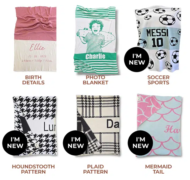 Unique personalized blanket designs and patterns