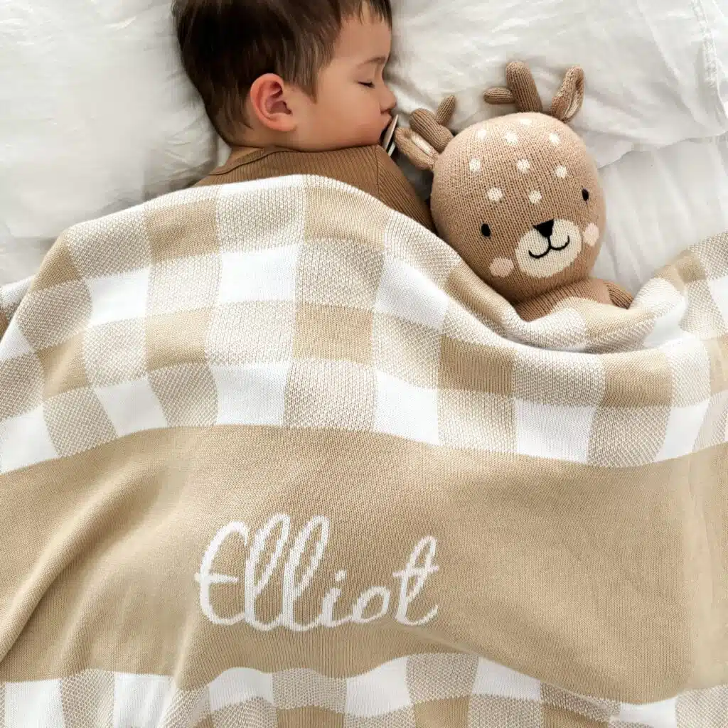 Custom Gingham Blanket