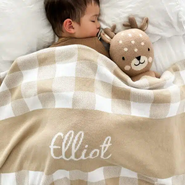 Custom Gingham Blanket