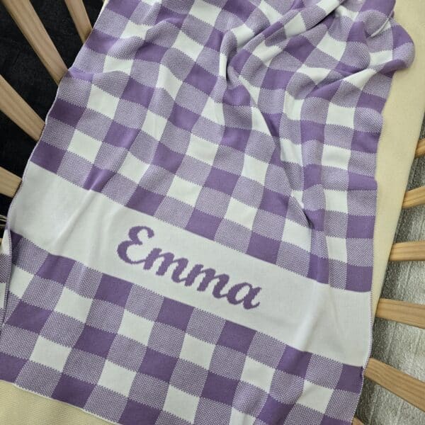 Custom Gingham Blanket
