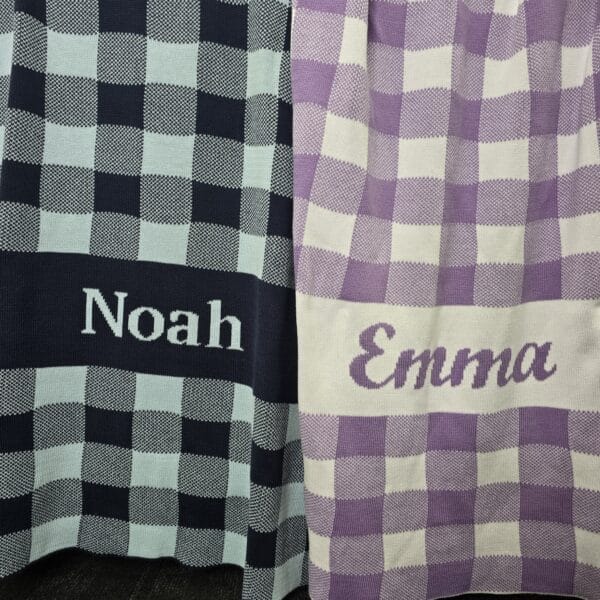 Custom Gingham Blanket