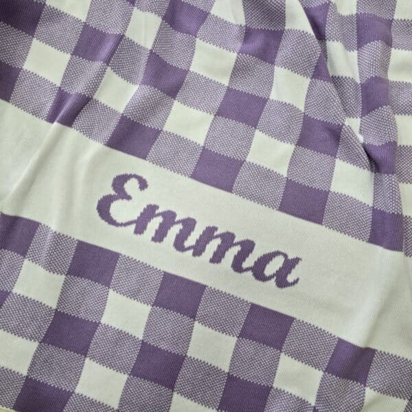 Custom Gingham Blanket