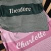 Custom Mini Checks Blanket black and pink blankets