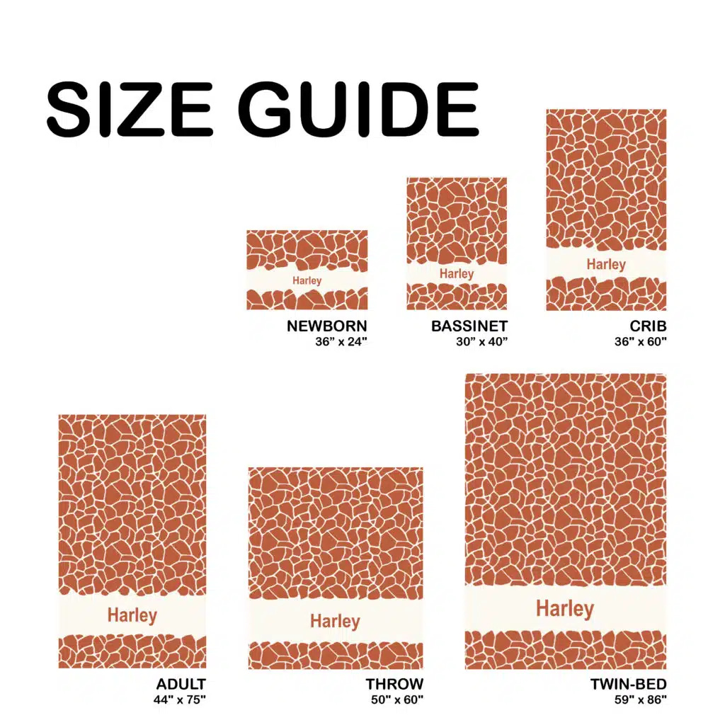 Giraffe Name Blanket