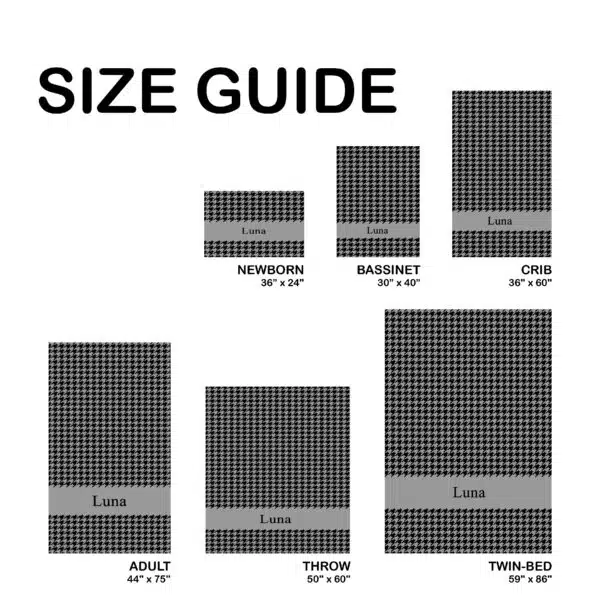 Custom Houndstooth Blanket Custom Houndstooth Blanket