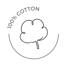 Verified 100% Cotton Badge