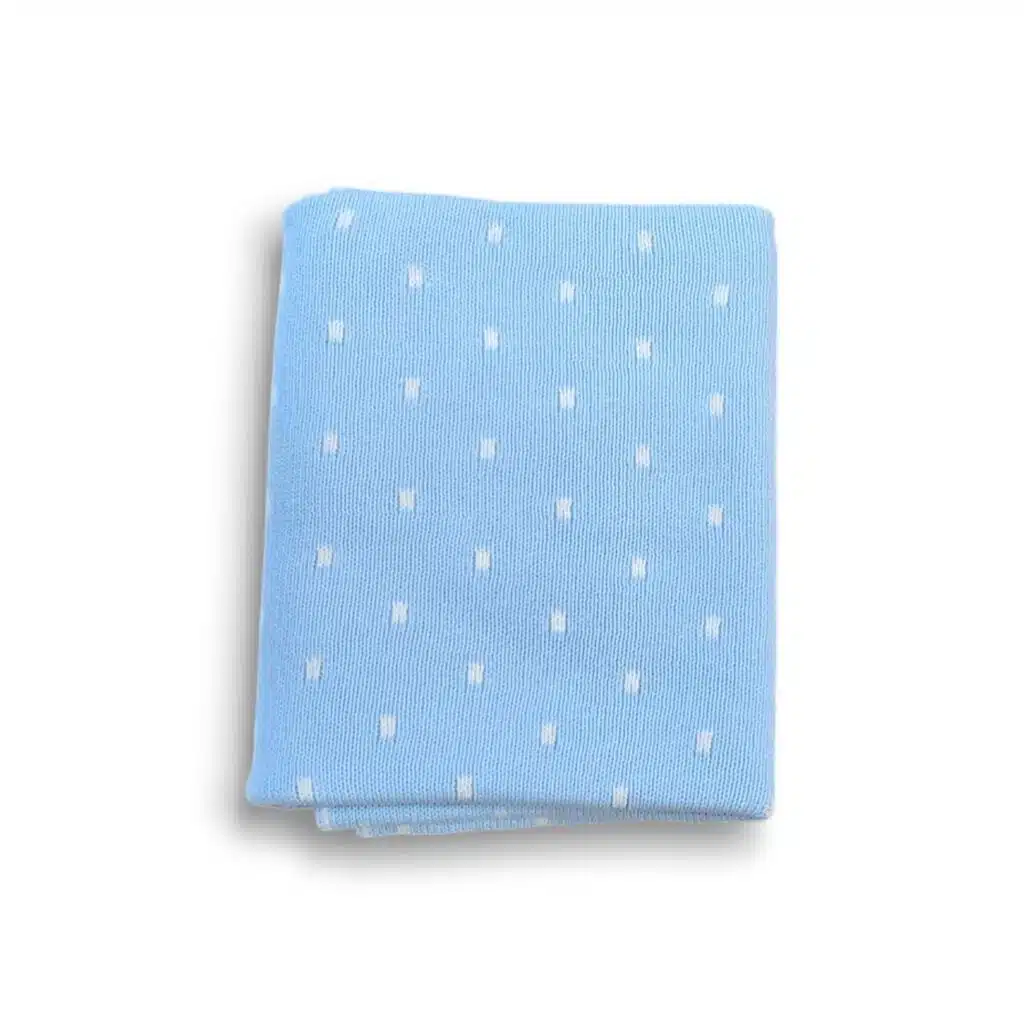 Preemie Blanket - Baby Blue Spots